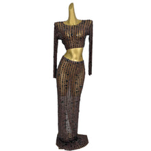 Load image into Gallery viewer, BADAAM Crystal Set Long Skirt
