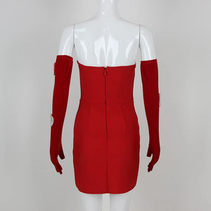 SARAH BRITTEN Bandage Mini w/ Gloves