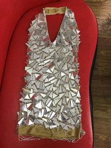 ELECAMPANE Mirror Mini Dress