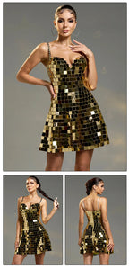 SVEA JOSEPHY Mirror Mini Dress