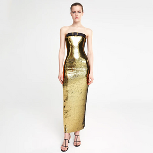 CANADAGOO Sequin Ankle Dress