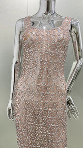 AAMCHUR Crystal Long Dress
