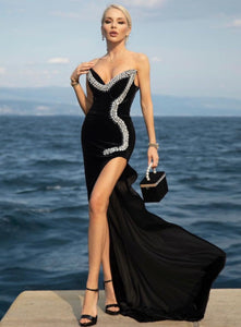 TURK Velvet Long Dress