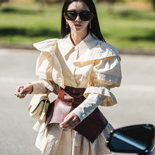 Load image into Gallery viewer, BUBINGA Ruffled Dress w/ Belt
