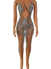Load image into Gallery viewer, VERSACE Midi Crystal Dress
