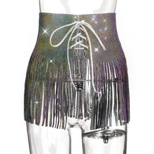 Load image into Gallery viewer, CLOCKENFLAP Crystal Fringe  Skirt
