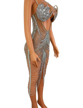 Load image into Gallery viewer, VERSACE Midi Crystal Dress
