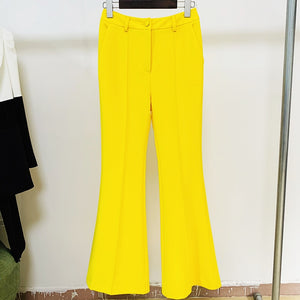 CARYA Yellow Blazer Pants Set