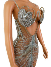 Load image into Gallery viewer, VERSACE Midi Crystal Dress
