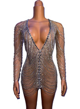 Load image into Gallery viewer, ROLEX Long Sleeve Crystal Dress

