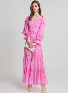 VIGNA Pink Long Dress