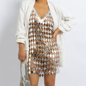 SNOWBOMBING Diamond Pattern Dress