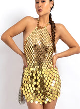 Load image into Gallery viewer, RAINBOW SERPENT Disk Dress
