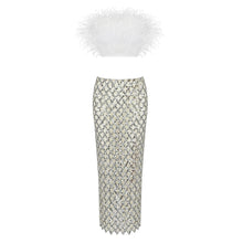 Load image into Gallery viewer, NIGRA Furr Top Sequin Midi Skirt
