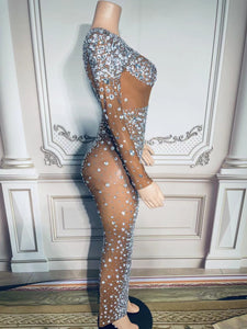 OMEGA Mesh Crystal Dress