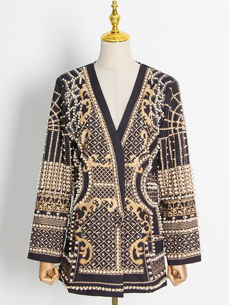 COPEY Beaded Blazer Dress