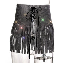 Load image into Gallery viewer, CLOCKENFLAP Crystal Fringe  Skirt
