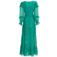 Load image into Gallery viewer, VIGNA Green Long Dress
