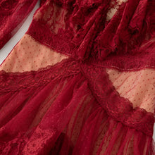 Load image into Gallery viewer, ALBIESBAL Lace Mesh Long Dress
