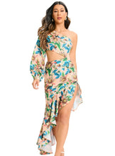Load image into Gallery viewer, CANADENSIS One Shoulder Ruffle Dress
