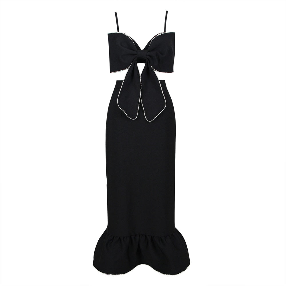 RUBRA Bow Bandage Midi