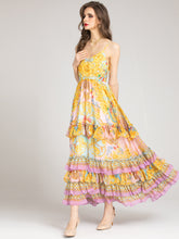 Load image into Gallery viewer, VITEX Cascading Floral Long Dress
