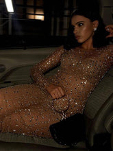 Load image into Gallery viewer, CANARY Long Mesh Dress
