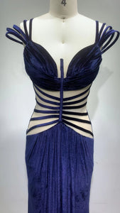 WITTROCKIA Long Velvet Dress
