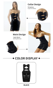 MENGUILIE Sequin Mini Dress
