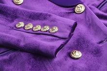 Load image into Gallery viewer, SACCHA Blazer Velvet Dress
