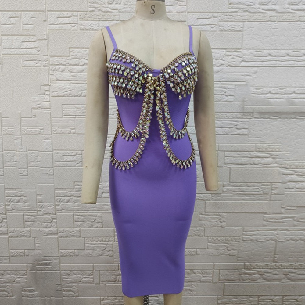 CARPINUS Bandage Crystal Midi