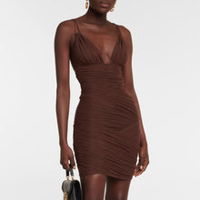 Load image into Gallery viewer, WASHINGTONIA Mesh Mini Dress
