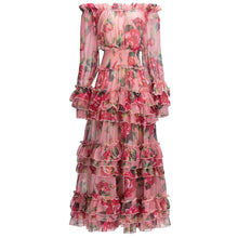 Load image into Gallery viewer, PRUNUS Floral Chiffon Maxi
