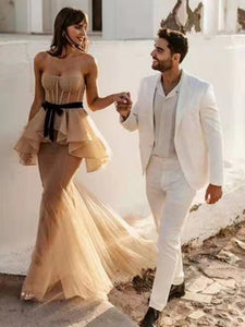 WELLA Mesh Evening Gown