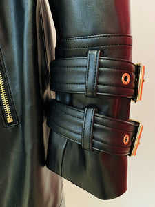WAKA PU Leather Coat