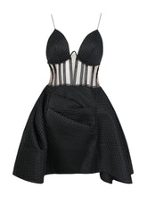 Load image into Gallery viewer, WILSONARIA Black Mini Dress
