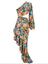 Load image into Gallery viewer, CANADENSIS One Shoulder Ruffle Dress
