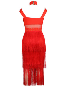 GREBE Bandage Tassel Midi
