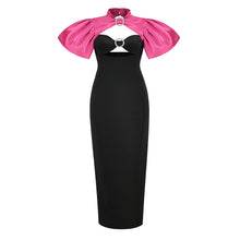 Load image into Gallery viewer, NIENSIS Puff Sleeve Long Dress
