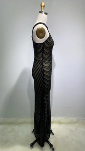 WISTERIA Sequin Evening Dress