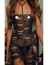 Load image into Gallery viewer, EMPIRE Cut-out Crystal Dress
