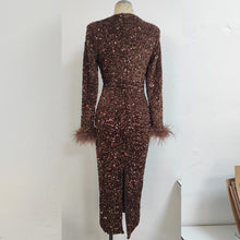 Load image into Gallery viewer, TAMARA Midi Sequin Dress
