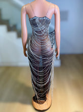Load image into Gallery viewer, TIFFANY Crystal Mesh Long Dres
