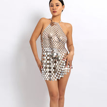 Load image into Gallery viewer, RAINBOW SERPENT Disk Dress
