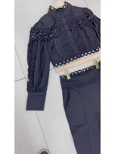 HALIMIFOLIA Top Pants Set