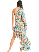 Load image into Gallery viewer, CANADENSIS One Shoulder Ruffle Dress
