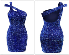 Load image into Gallery viewer, LENKORAN Sequin Mini Dress
