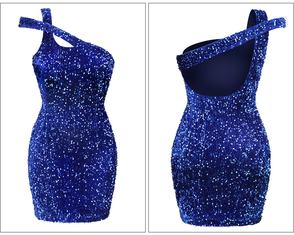 LENKORAN Sequin Mini Dress