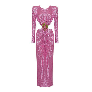 GUIBOURTIA Sequin Long Dress