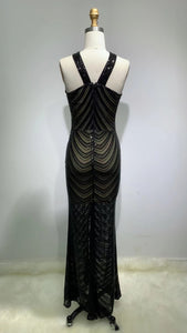 WISTERIA Sequin Evening Dress